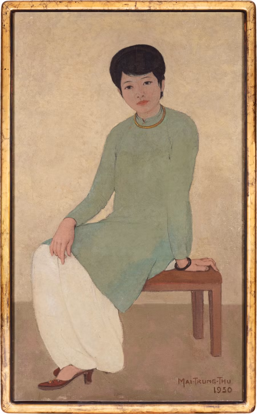 'Chân dung cô Phượng', Mai Trung Thứ - đấu tại Sotheby’s ngày 18//4/2021 với giá gõ búa 3.11 triệu USD. Ảnh: ITN. 'Chân dung cô Phượng', Mai Trung Thứ - đấu tại Sotheby’s ngày 18//4/2021 với giá gõ búa 3.11 triệu USD. Ảnh: ITN.