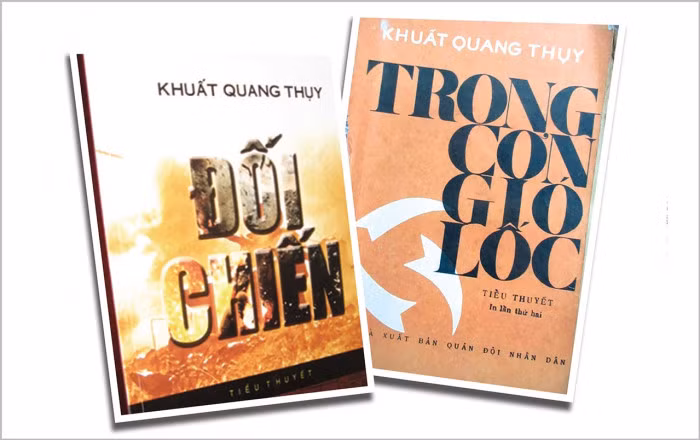 Hai trong số nhiều tác phẩm của nhà văn Khuất Quang Thụy.