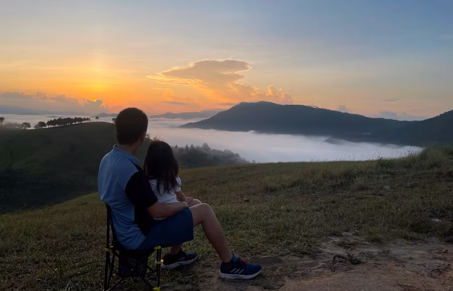 Một biển mây vô cùng kỳ vỹ.