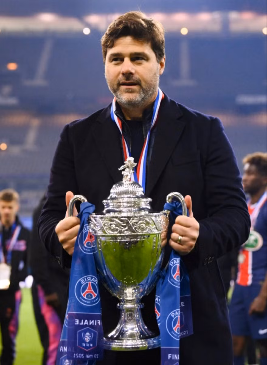 Pochettino chỉ có duy nhất danh hiệu Cup bóng đá Pháp cùng PSG.