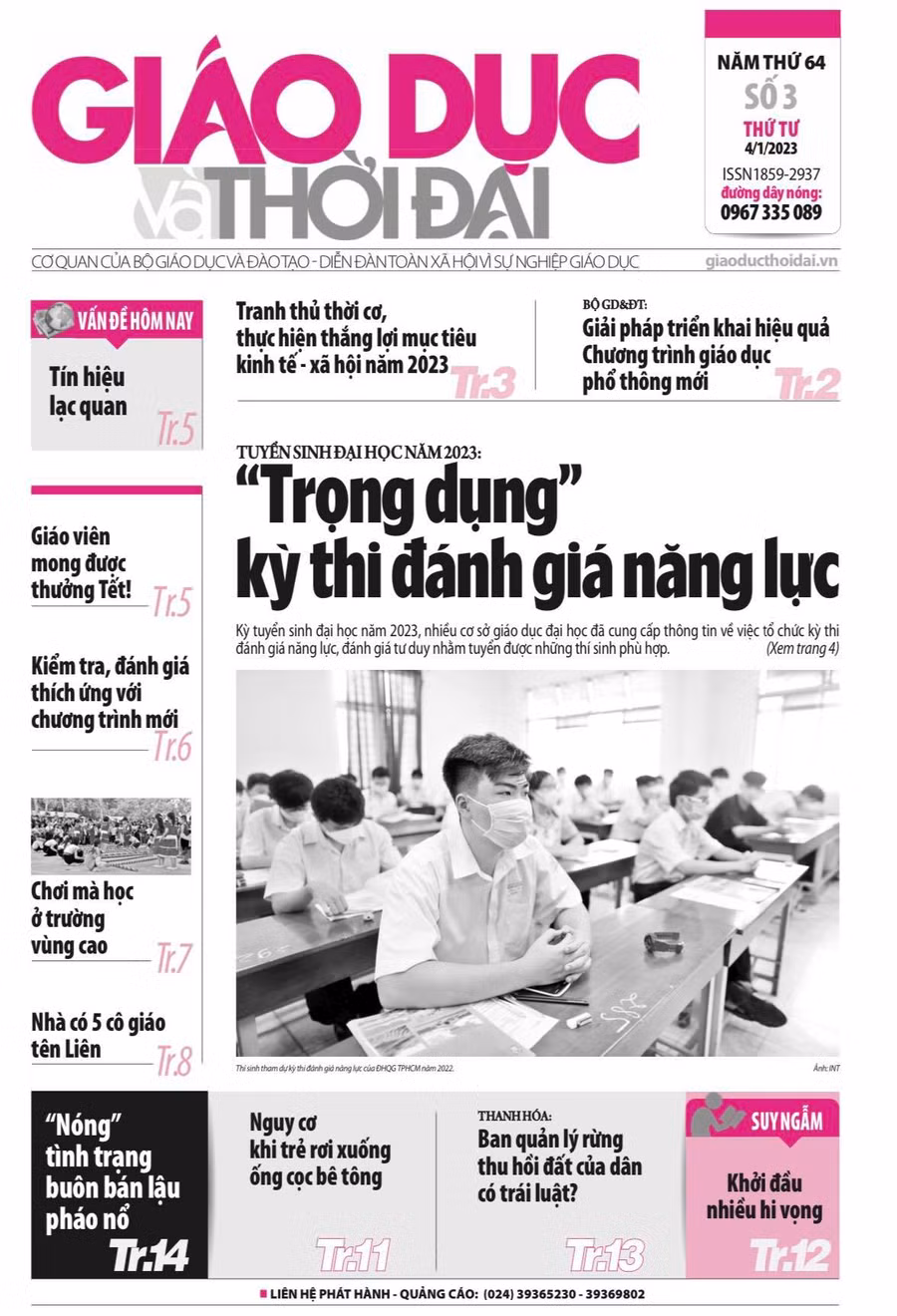 Tin tức báo in 4/1: 'Trọng dụng' kỳ thi đánh giá năng lực 