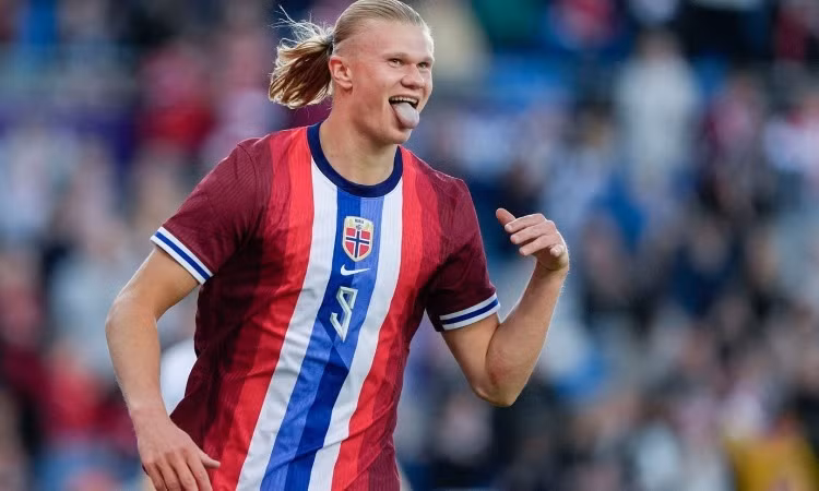 Erling Haaland ghi cả 3 bàn giúp Na Uy hạ giao hữu Kosovo 3-0 hôm 6/6.
