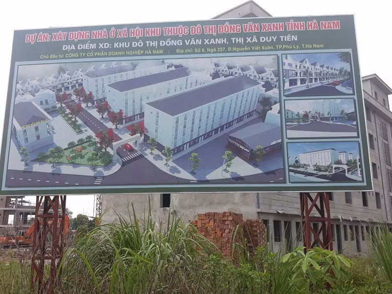 Dự án Khu đô thị Đồng Văn Xanh có nhiều sai phạm về đất đai.