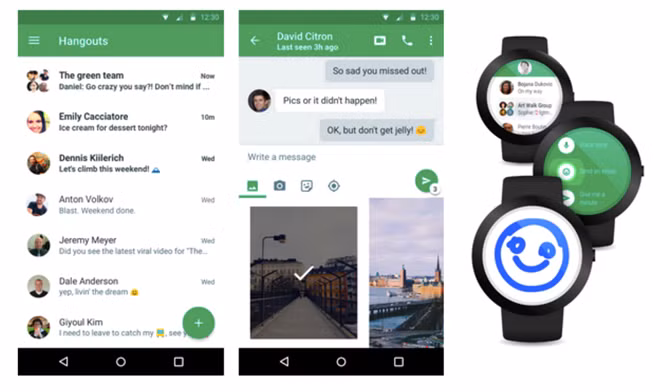 Hangouts thay đổi thiết kế trong phiên bản mới