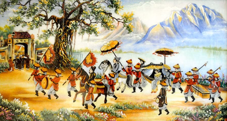 Vinh quy bái tổ.