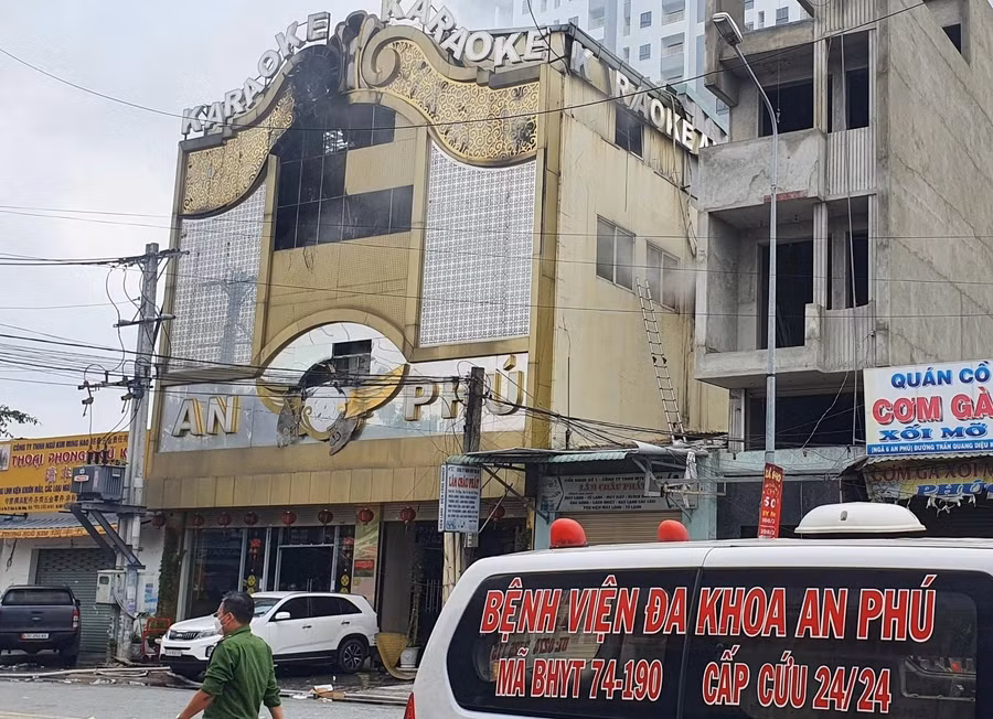Quán karaoke đã được cho thuê lại từ năm 2021. Ảnh: Lê Lâm. Quán karaoke đã được cho thuê lại từ năm 2021. Ảnh: Lê Lâm.