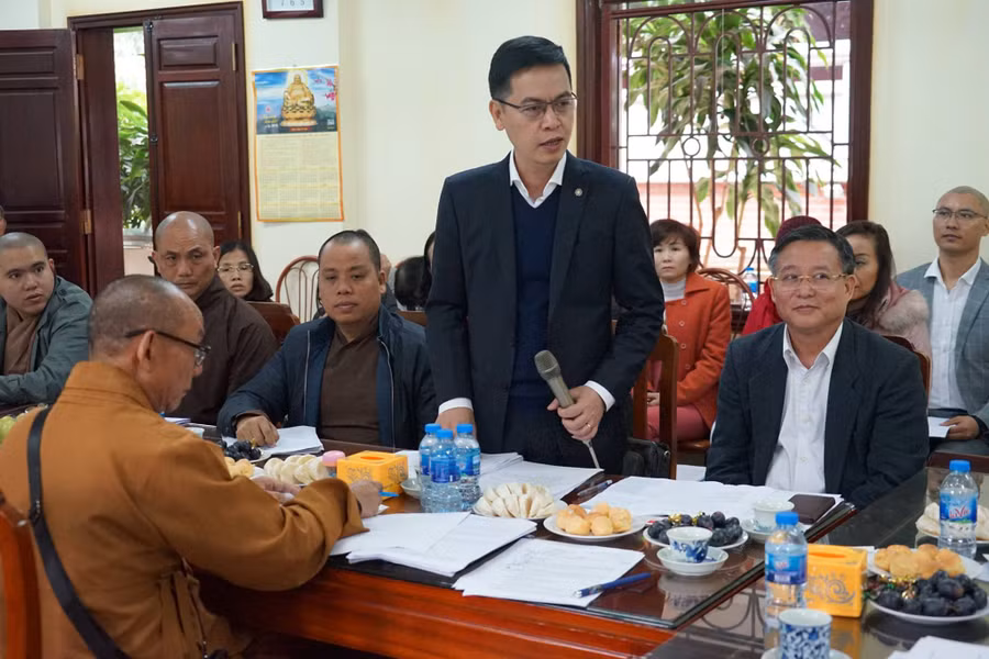 Cục trưởng Đặng Thanh Tùng trình bày nội dung đề cương