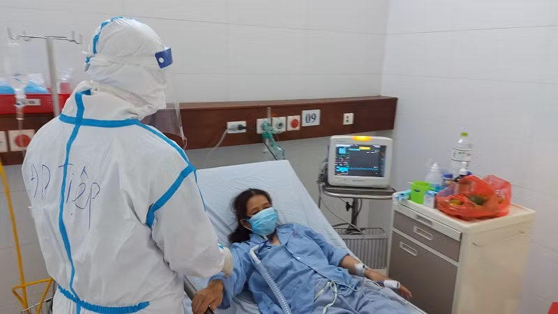 Bệnh viện đa khoa tỉnh Bắc Ninh đã bố trí một đơn nguyên riêng Hồi sức tích cực của nhà A2 để dành riêng điều trị các bệnh nhân nặng. Nguồn: SKĐS.