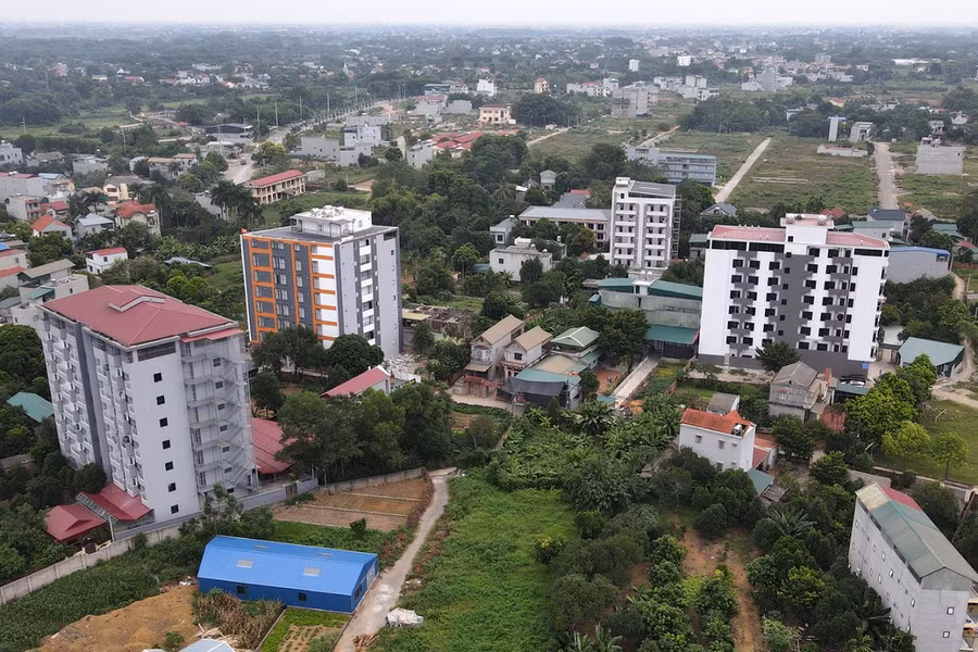 Nhiều công trình nhà ở, căn hộ (chung cư mini) trên địa bàn huyện Thạch Thất.