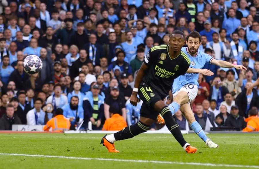 Bernardo Silva ghi cú đúp trong chiến thắng của Man City trước Real Madrid. Bernardo Silva ghi cú đúp trong chiến thắng của Man City trước Real Madrid.