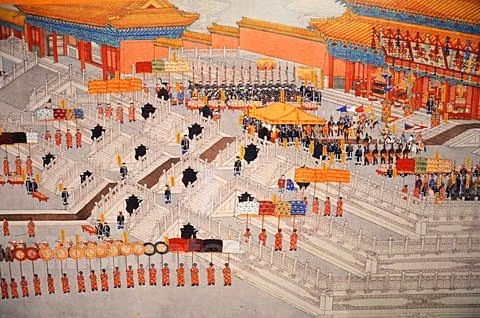 Tiến sĩ Nguyễn Gia Cát đối đáp khi đi sứ nhà Thanh. Ảnh minh hoạ: IT 