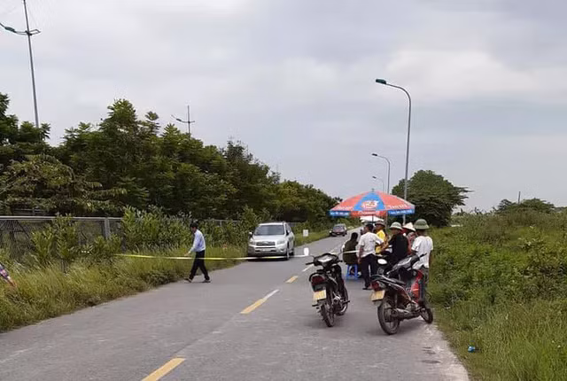 Nơi phát hiện thi thể nạn nhân.