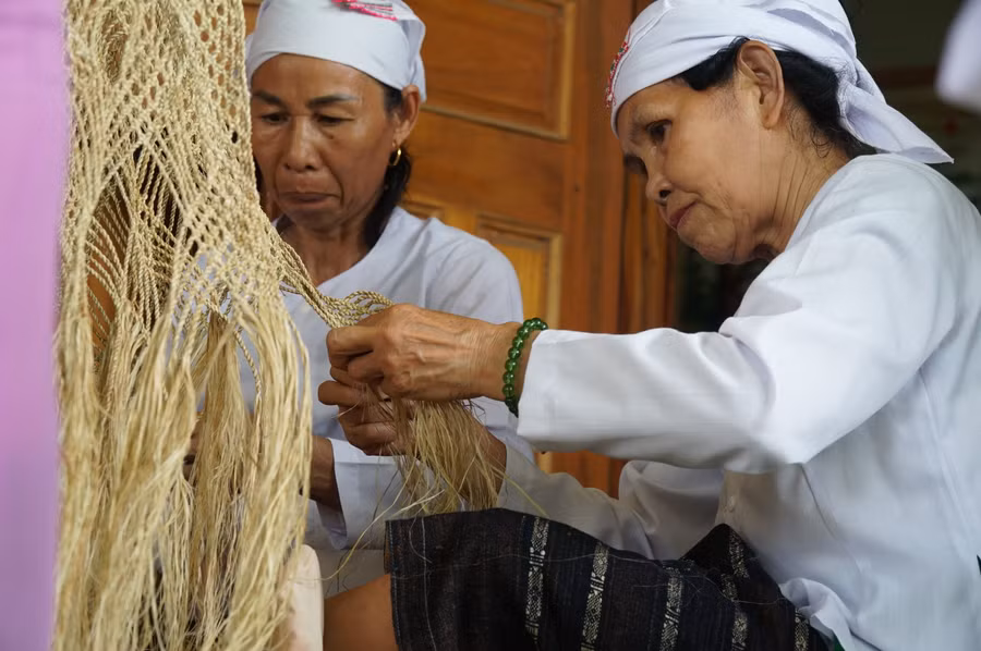Sản phẩm võng gai thủ công của người Thổ được các huyện tại Nghệ An xây dựng theo hướng sản phẩm đặc trưng của địa phương