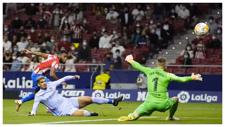 Lemar mở tỷ số cho Atletico
