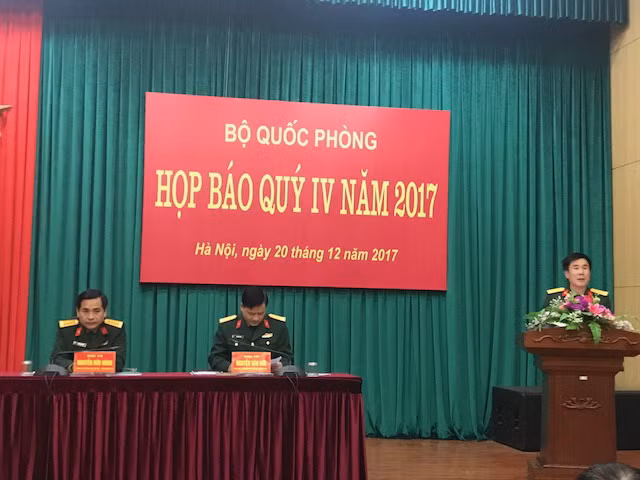 Họp báo quý IV của Bộ Quốc phòng 