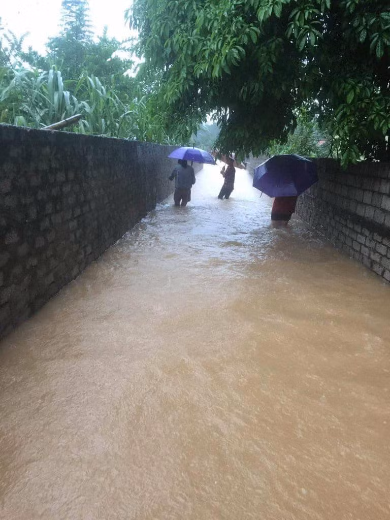 Mưa rất lớn và kéo dài đã khiến nhiều huyện ở tỉnh Nghệ An bị nhấn chìm trong nước.