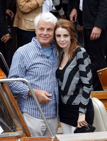Michele Placido với người vợ thứ ba Federica Vincenti.