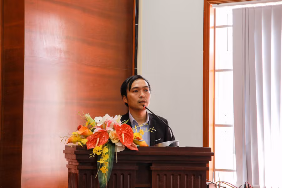 PGS.TS Ngô Xuân Cường - Khoa Kỹ thuật và Công nghệ, ĐH Huế báo cáo tổng kết hoạt động KHCN giai đoạn 2019 - 2022. PGS.TS Ngô Xuân Cường - Khoa Kỹ thuật và Công nghệ, ĐH Huế báo cáo tổng kết hoạt động KHCN giai đoạn 2019 - 2022.
