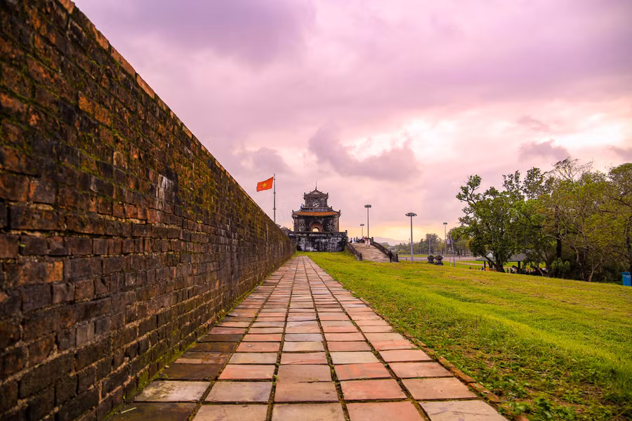 Tuyến phố đi bộ dọc Thượng Thành Huế. (Ảnh: Hoàng Hải). Tuyến phố đi bộ dọc Thượng Thành Huế. (Ảnh: Hoàng Hải).