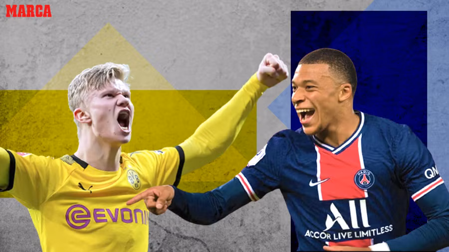 Mbappe và Haaland "người tám lạng kẻ nửa cân" trong làng bóng đá đương đại.