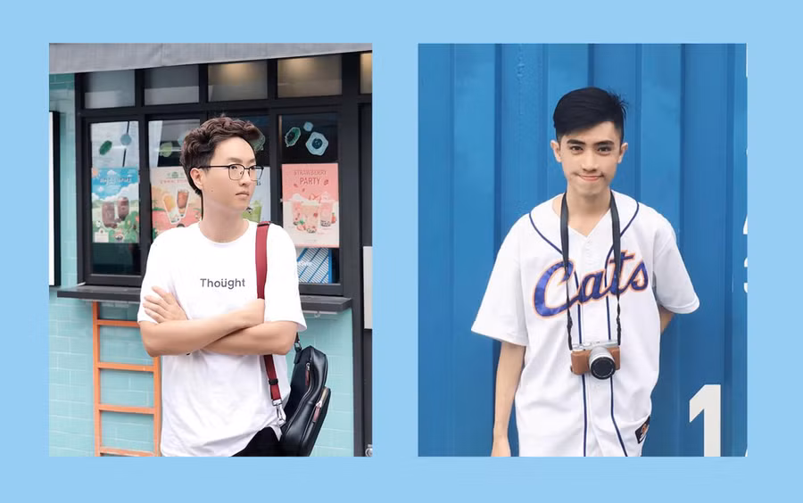 Tác giả Tuấn Đức và Nhật Chung (từ trái qua)