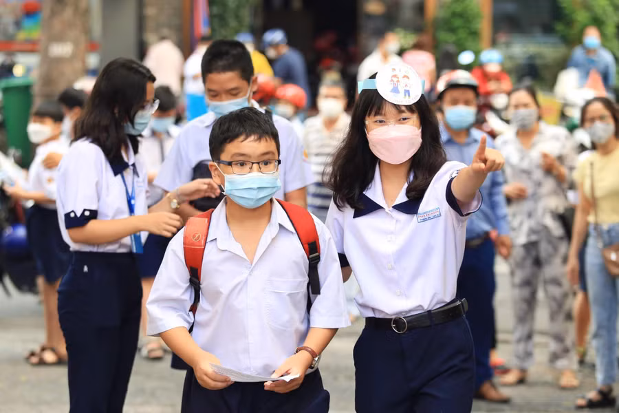 Thí sinh tham dự kỳ thi vào lớp 6 Trường THPT chuyên Trần Đại Nghĩa (TPHCM) năm học 2022 - 2023. Ảnh: INT Thí sinh tham dự kỳ thi vào lớp 6 Trường THPT chuyên Trần Đại Nghĩa (TPHCM) năm học 2022 - 2023. Ảnh: INT