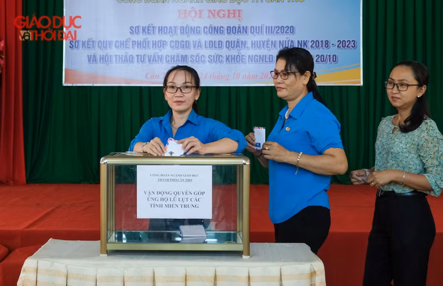 Công đoàn ngành Giáo dục TP Cần Thơ phát động kêu gọi hỗ trợ ngành Giáo dục các tỉnh miền Trung.