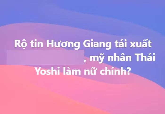 Hoa hậu chuyển giới Hương Giang sẽ tái xuất trên truyền hình sau thời gian dài "ở ẩn"?