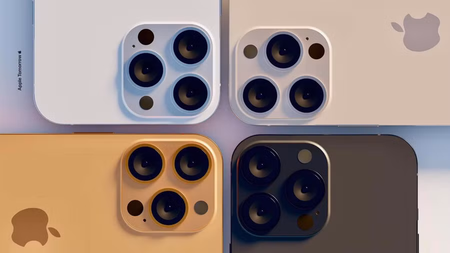 Camera đằng mặt sau của iPhone 13.