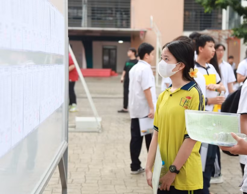 Thí sinh Hà Nội dự thi vào lớp 10. Ảnh: Vân Anh.