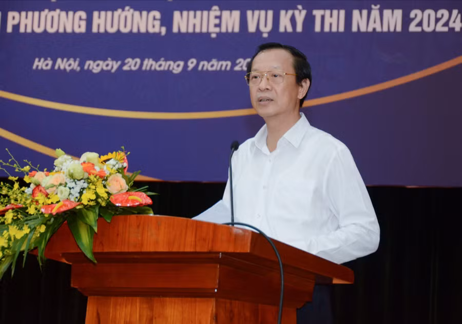 Thứ trưởng Phạm Ngọc Thưởng phát biểu kết luận Hội nghị.