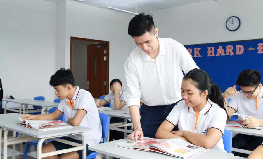 Giáo viên, học sinh Phenikaa School. Ảnh: NTCC Giáo viên, học sinh Phenikaa School. Ảnh: NTCC