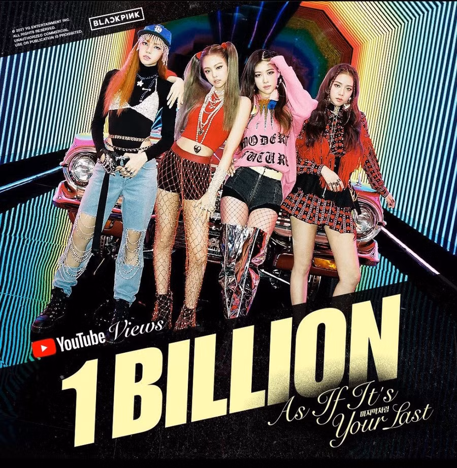 BLACKPINK, nhóm nhạc K-pop đầu tiên có 4 MV vượt mốc 1 Tỷ lượt xem ảnh 1