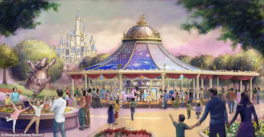 choang ngop khung canh disneyland thuong hai sap khai truong hinh 13