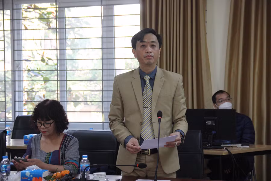 Giám đốc Ban Quản lý Chương trình ETEP Nguyễn Ngọc Dũng phát biểu tại hội thảo.