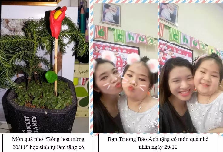 Những món quà nhỏ của trò được cô Uyên lưu giữ trân trọng Những món quà nhỏ của trò được cô Uyên lưu giữ trân trọng