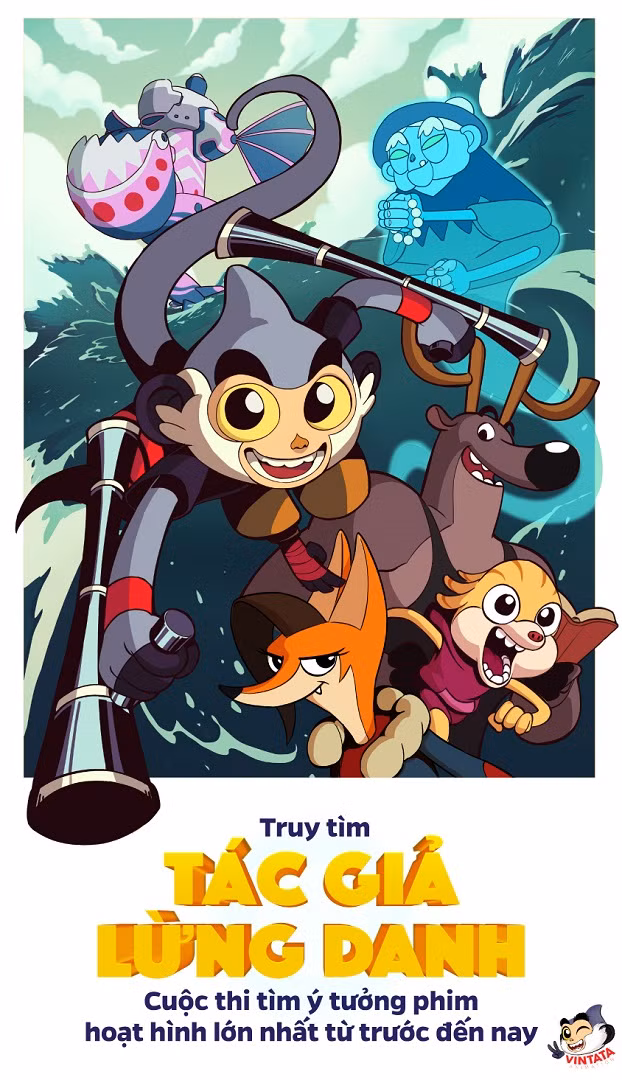 Poster cuộc thi tìm kiếm "Tác giả lừng danh"