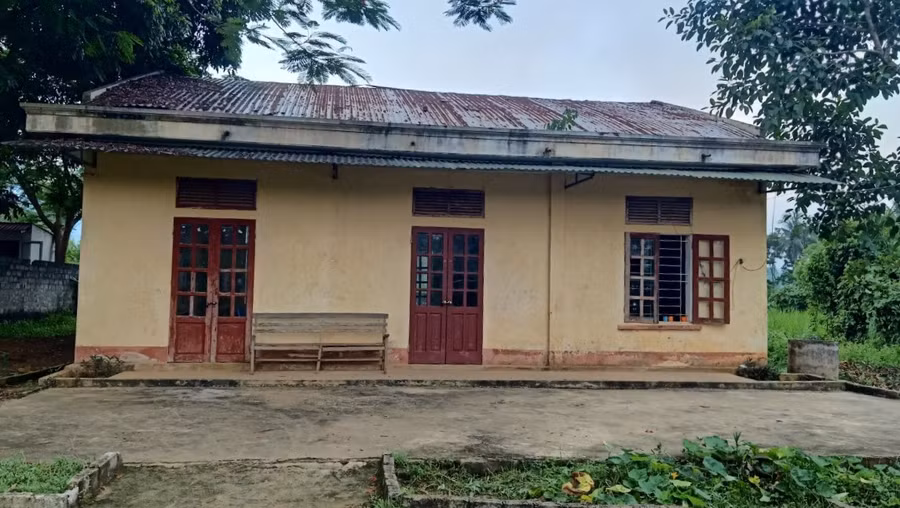 Hình ảnh phòng học tại khu lẻ Trường Tiểu học Lâm Xa (huyện Bá Thước, Thanh Hóa). Ảnh: NTCC