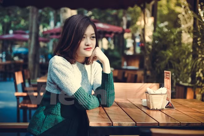 Thùy Anh tâm sự: Vai Huyền trong phim "Đập cánh giữa không trung" chính là "định mệnh của em." (Ảnh: Minh Sơn/Vietnam+)