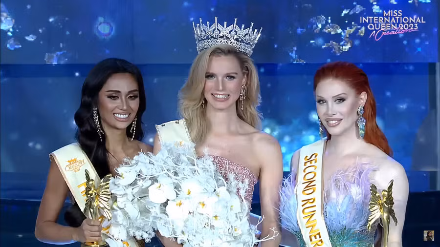 Top 3 Hoa hậu Chuyển giới Quốc tế 2023 (Miss International Queen). Top 3 Hoa hậu Chuyển giới Quốc tế 2023 (Miss International Queen).