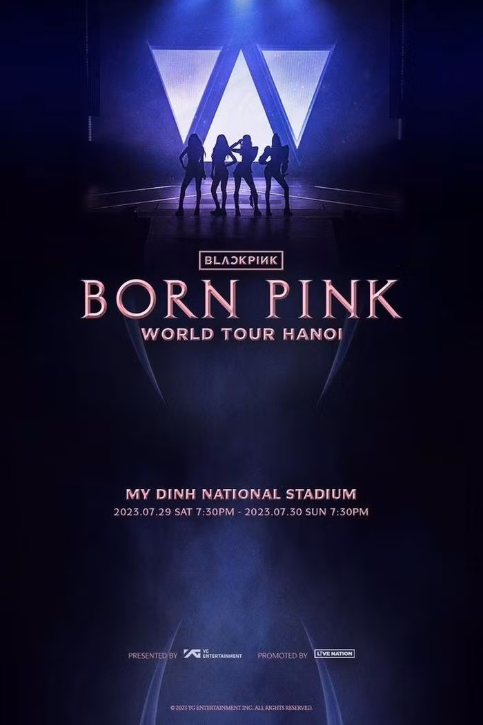Lịch diễn của BLACKPINK tại Việt Nam đã được công bố.