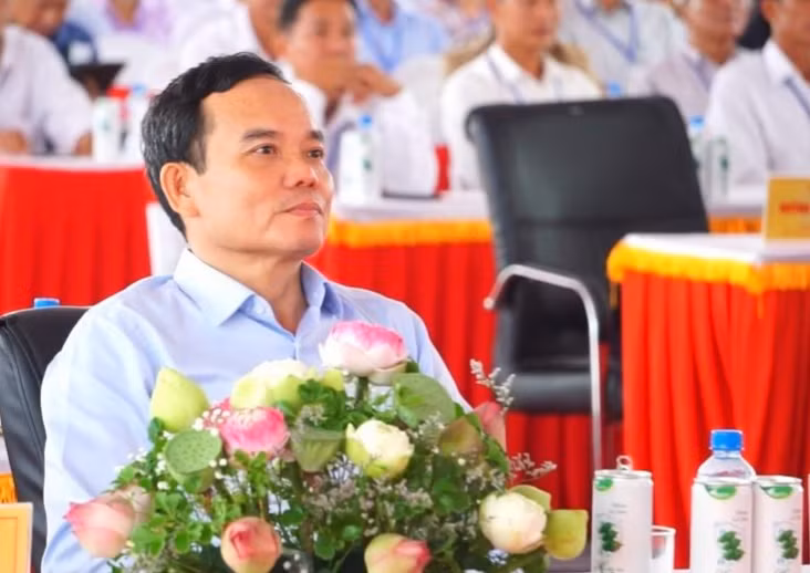Phó Thủ tướng Chính phủ Trần Lưu Quang dự khởi công cao tốc Cao Lãnh - An Hữu tại tỉnh Đồng Tháp.
