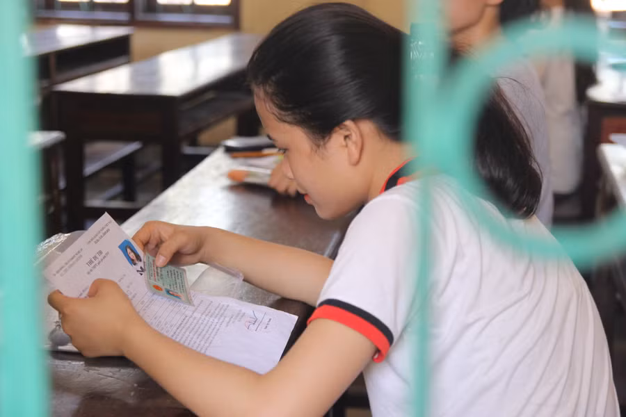 Tâm lý thí sinh trước khi bước vào môn Toán khá bình tĩnh