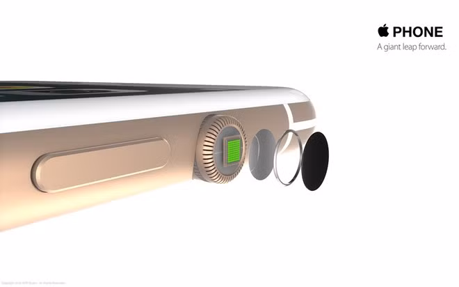 iPhone 7 có thể tích hợp núm vặn của Apple Watch tích hợp cảm biến vân tay. iPhone 7 có thể tích hợp núm vặn của Apple Watch tích hợp cảm biến vân tay.