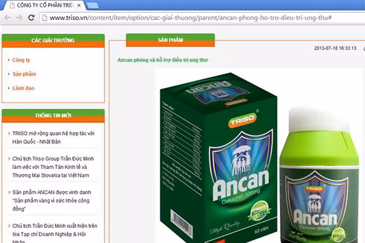Vi phạm quảng cáo, một công ty bị phạt 65 triệu đồng