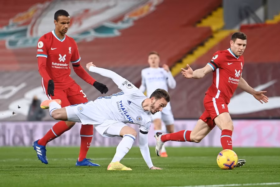 Liverpool đánh bại Leicester với tỉ số 3-0.