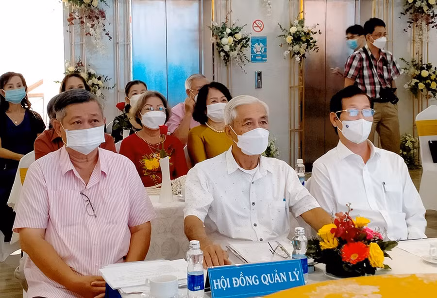 Hội đồng Quản lý Quỹ Tiếp sức Tài năng An Giang. (Ảnh: M.H)
