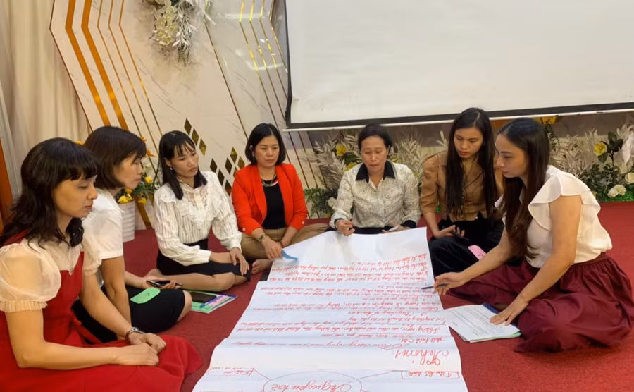 Một khóa tập huấn bồi dưỡng giáo viên, cán bộ quản lý cốt cán mầm non của Cục Nhà giáo và Cán bộ quản lý giáo dục (Bộ GD&amp;ĐT). Ảnh: TG
