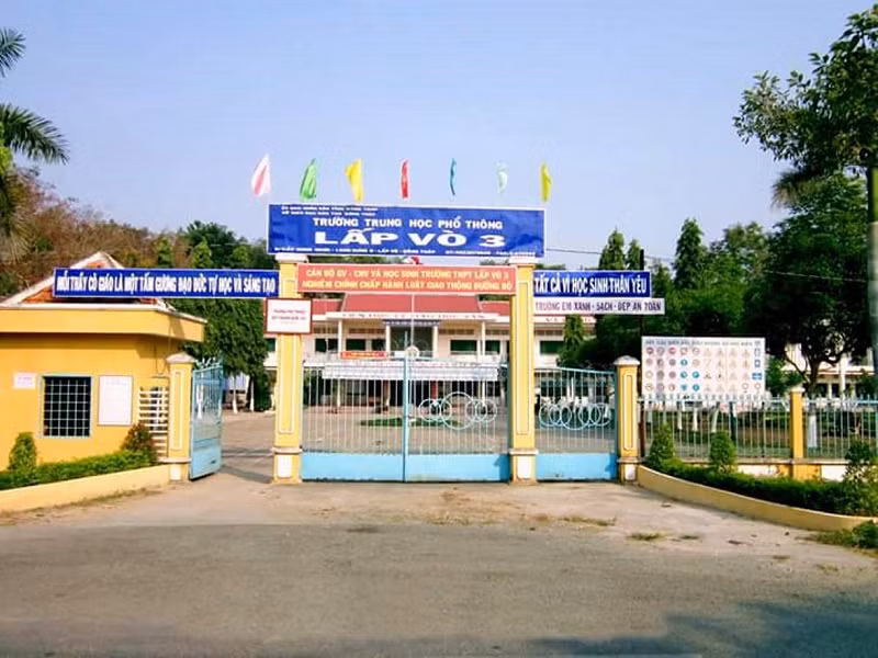 Trường THPT Lấp Vò 3, huyện Lấp Vò, Đồng Tháp. Ảnh minh họa: N.Trọng