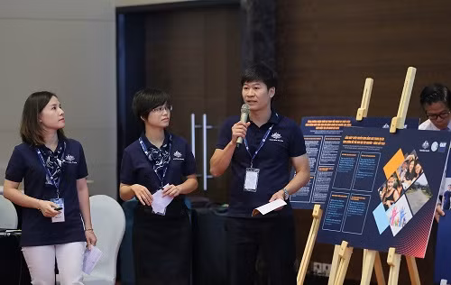 Học viên Nguyễn Văn Tài trình bày kế hoạch hành động của nhóm